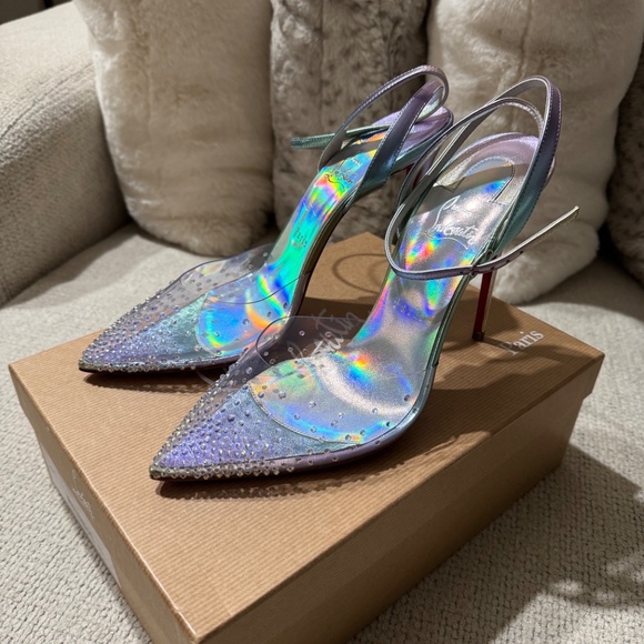 Christian Louboutin Spikaqueen Iridescent BNIB Size 11 - Picture 17 of 17